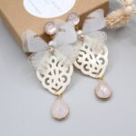 Ohrhänger "Mariposa" Hellgrau