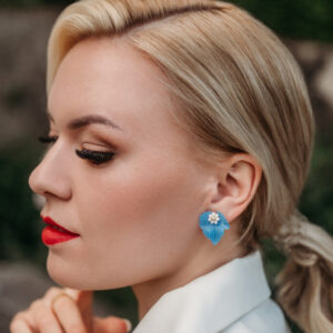 Ohrstecker "Lea"-Blau