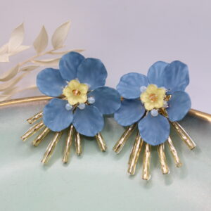 Ohrstecker "Marlene"-Jeansblau