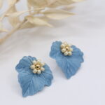 Ohrstecker "Lea"-Jeansblau