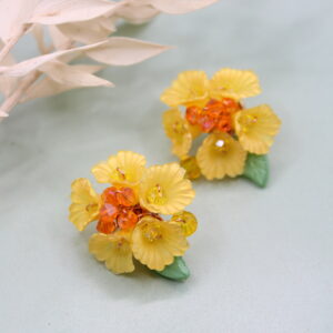 Ohrstecker "Hibiskus"-Gelb