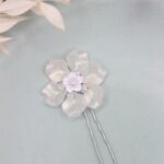 Haarnadel "Audrey"-Perlmuttweiss