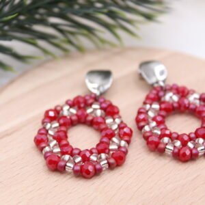 Ohrhänger "Marietta-Circle" Bordeux