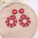 Ohrhänger "Marietta-Circle" Magenta