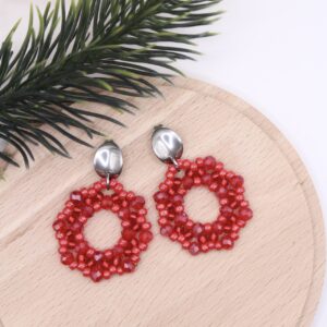 Ohrhänger "Marietta-Circle" Rot