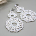 Ohrhänger "Marietta-Heart-Circle" Ivory