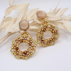 Ohrhänger "Marietta-Circle" Hellgold