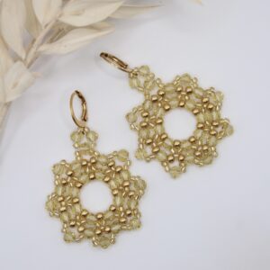 Ohrhänger "Marietta-Flower" Hellgold