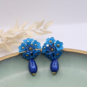 Ohrstecker "Bally-Drops" Blau