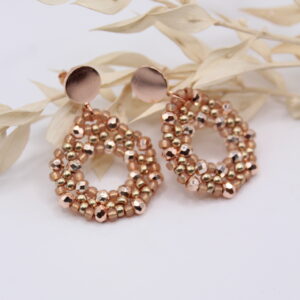 Ohrhänger "Marietta-Circle" Rose