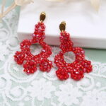 Ohrhänger "Marietta-Fleur" Rot